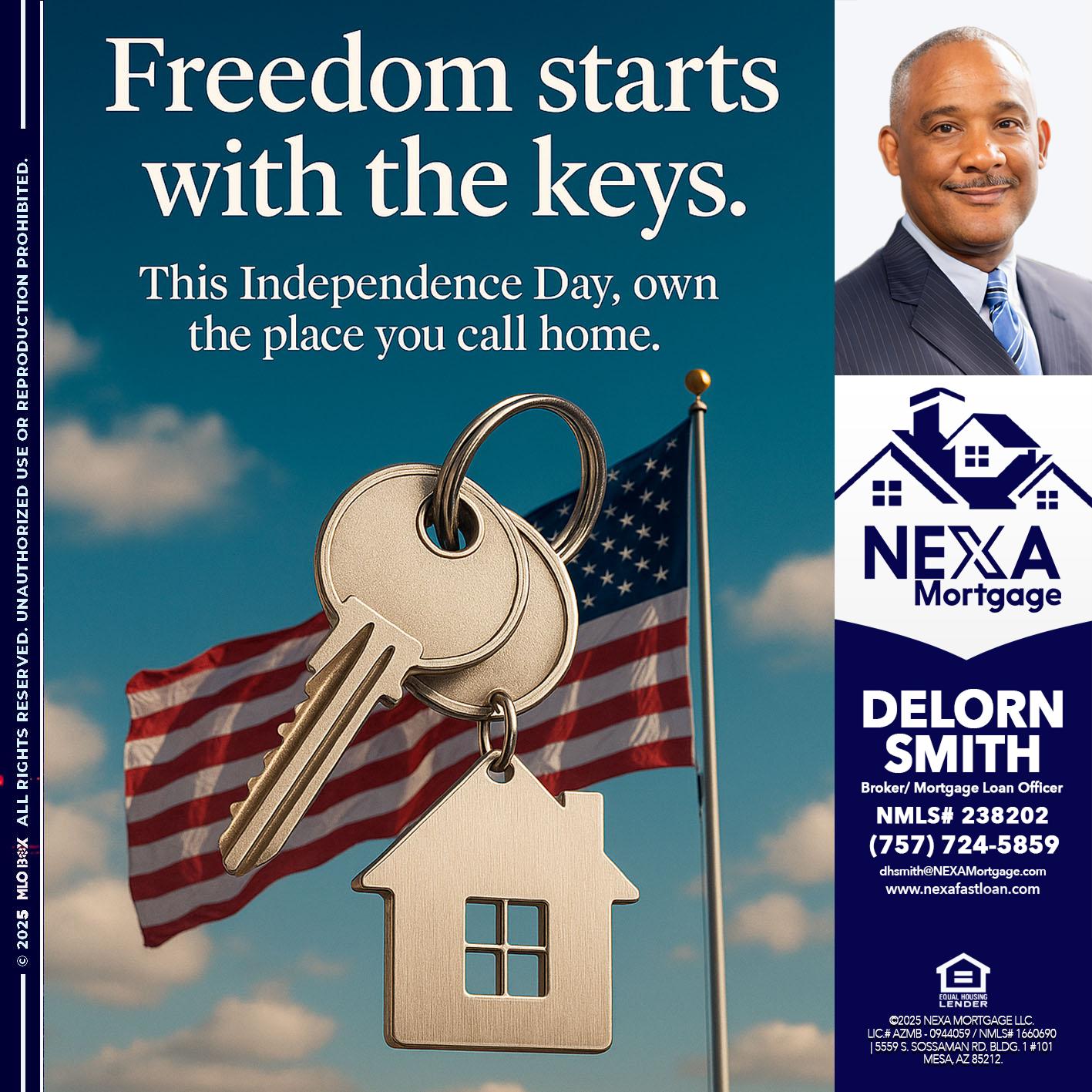 FREEDOM STARTS - Delorn Smith -Broker/ Mortgage Loan Officer
