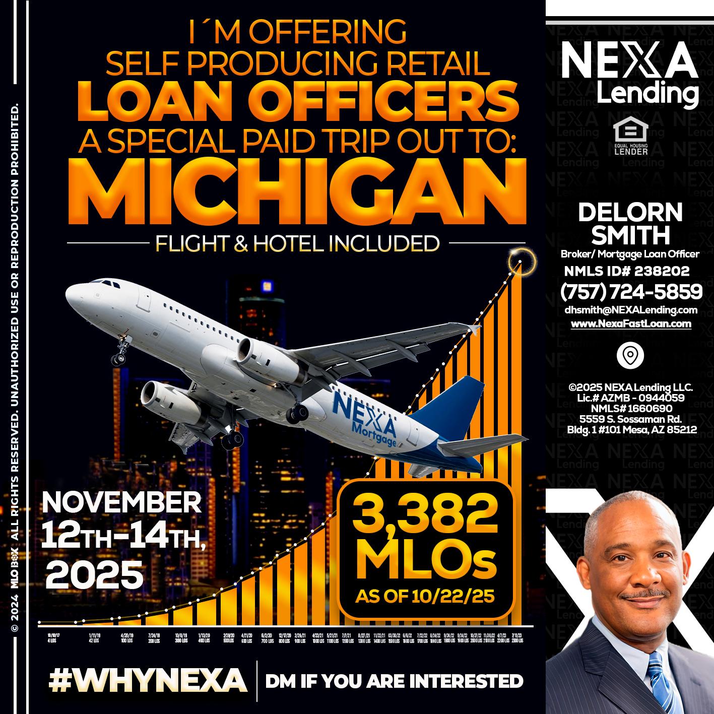 michigan trip - Delorn Smith -Broker/ Mortgage Loan Officer