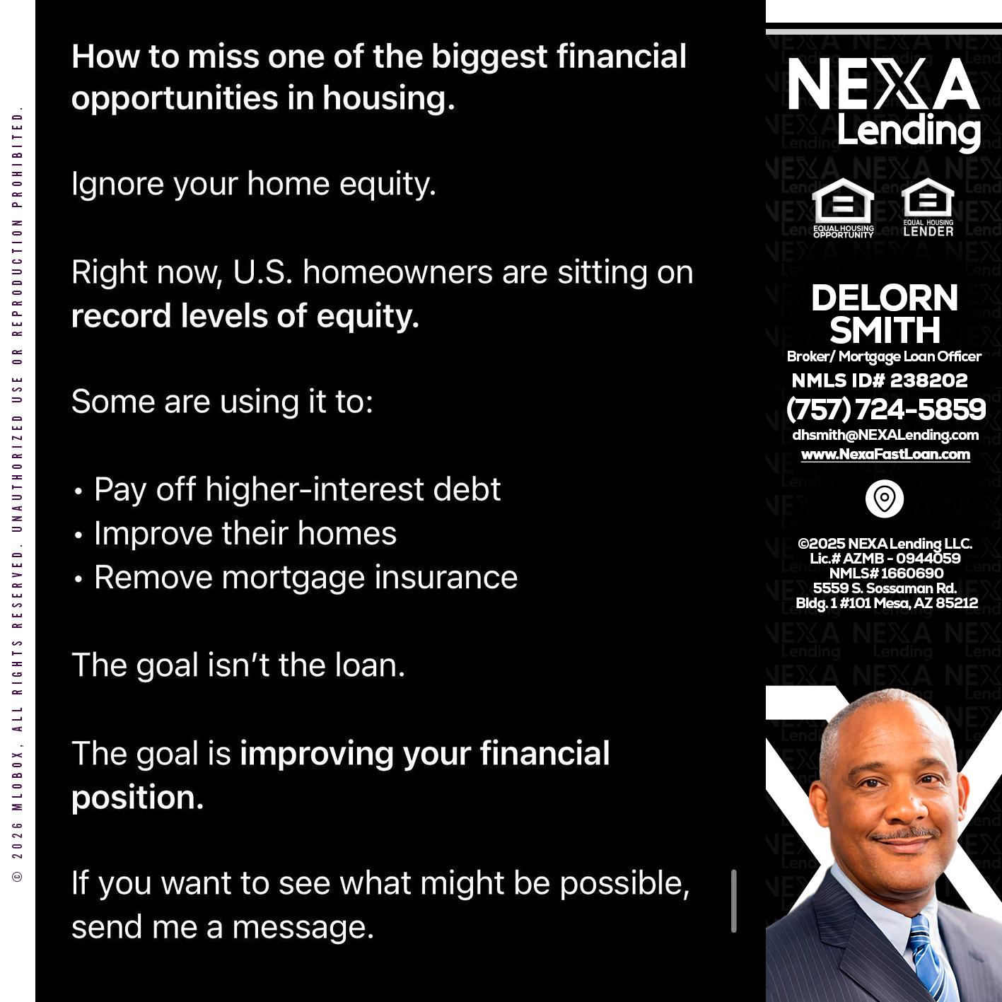 how to miss - Delorn Smith -Broker/ Mortgage Loan Officer