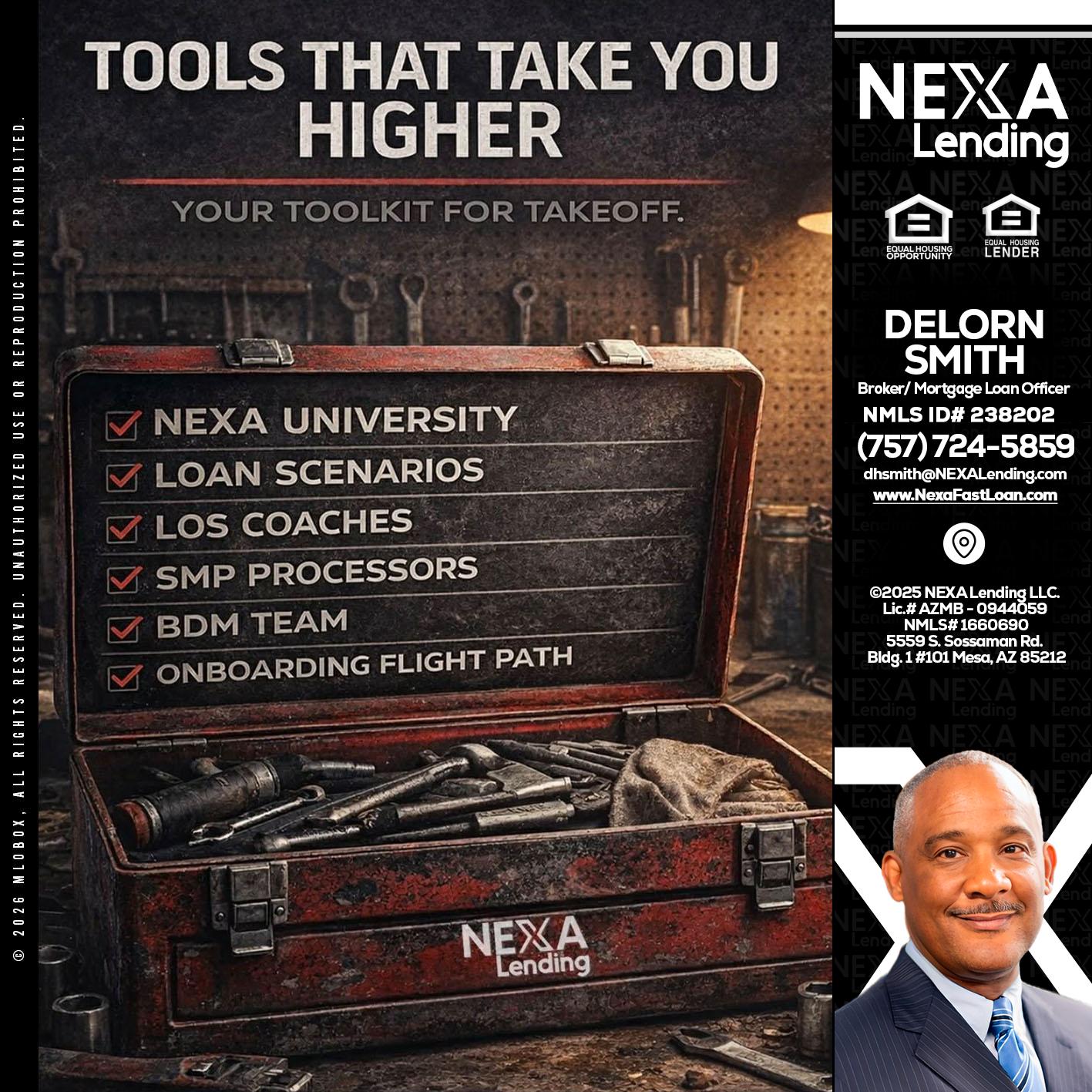 TOOLS THAT - Delorn Smith -Broker/ Mortgage Loan Officer