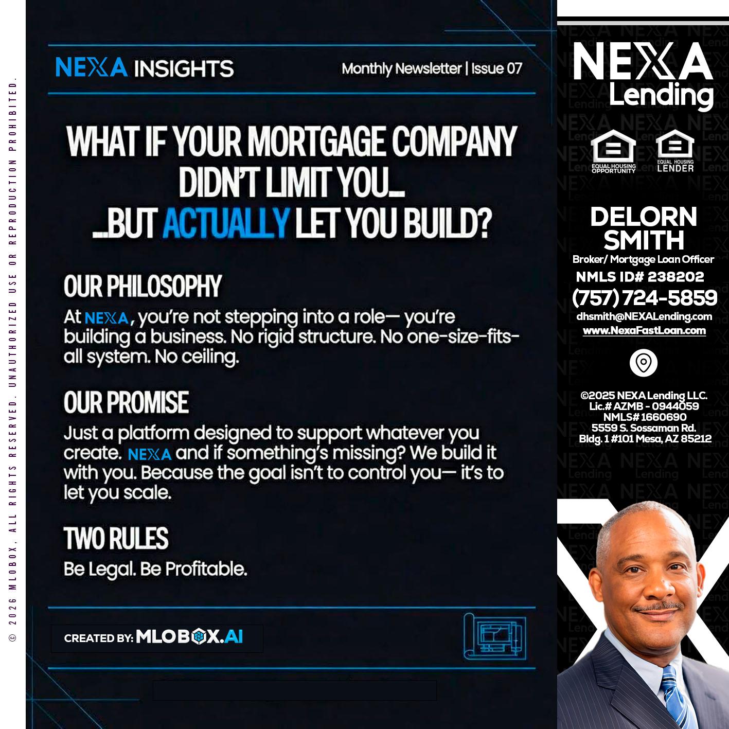 NEXA INSIGHTS - Delorn Smith -Broker/ Mortgage Loan Officer
