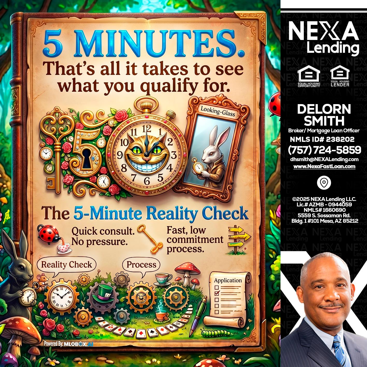 Reality Check! - Delorn Smith -Broker/ Mortgage Loan Officer