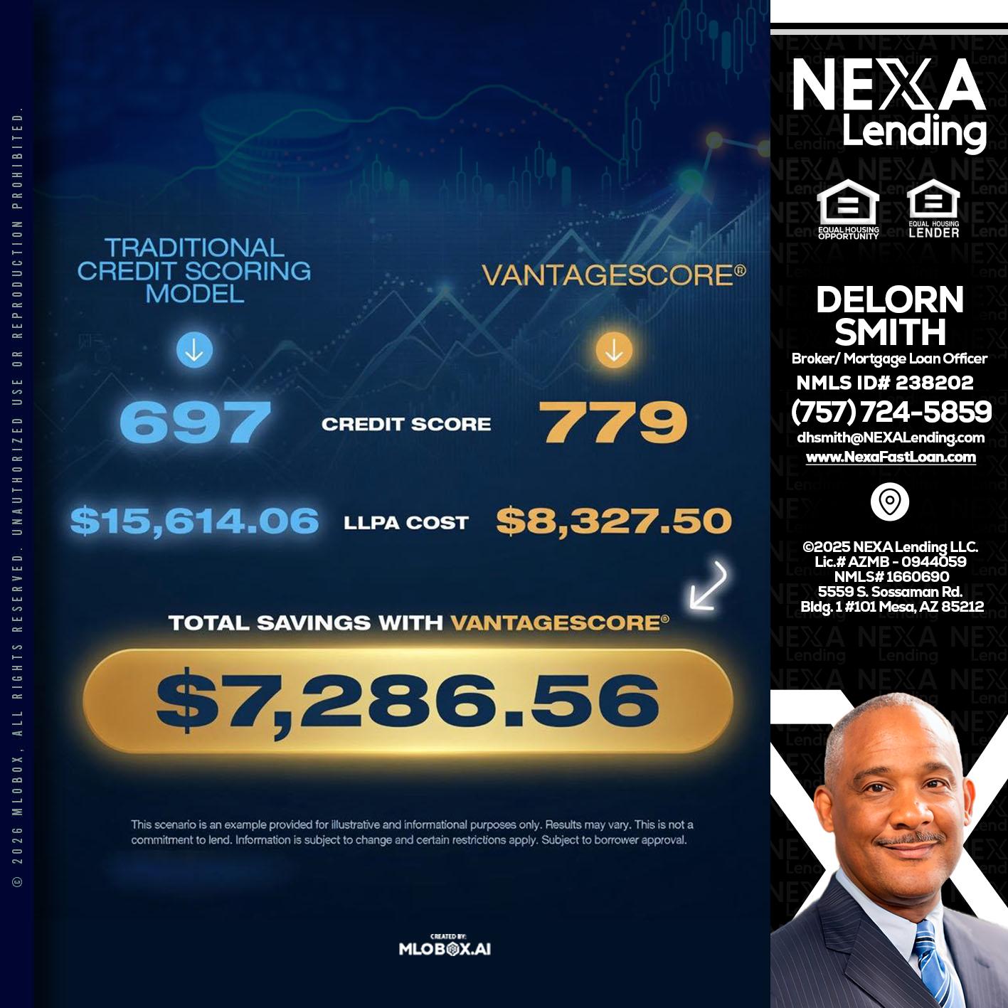 $7,286.56 - Delorn Smith -Broker/ Mortgage Loan Officer