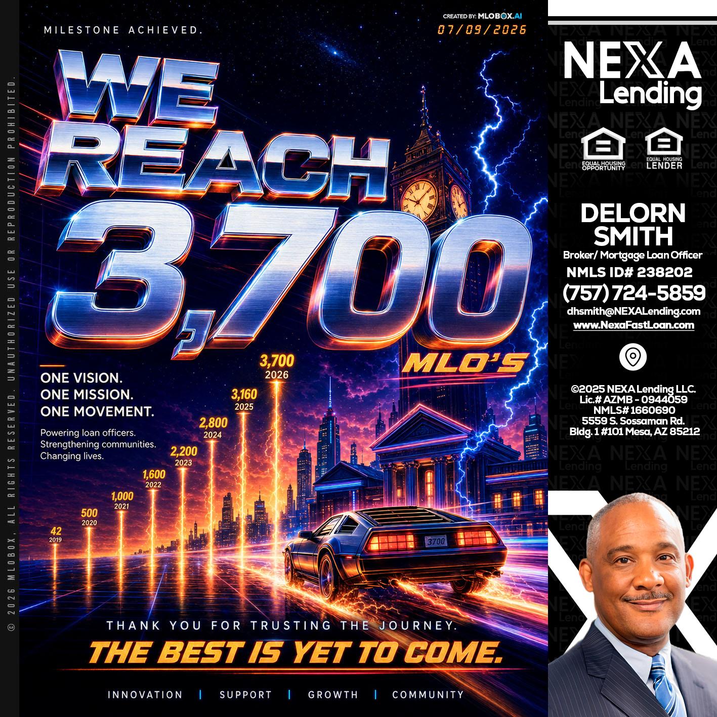 3700 MLOs - Delorn Smith -Broker/ Mortgage Loan Officer