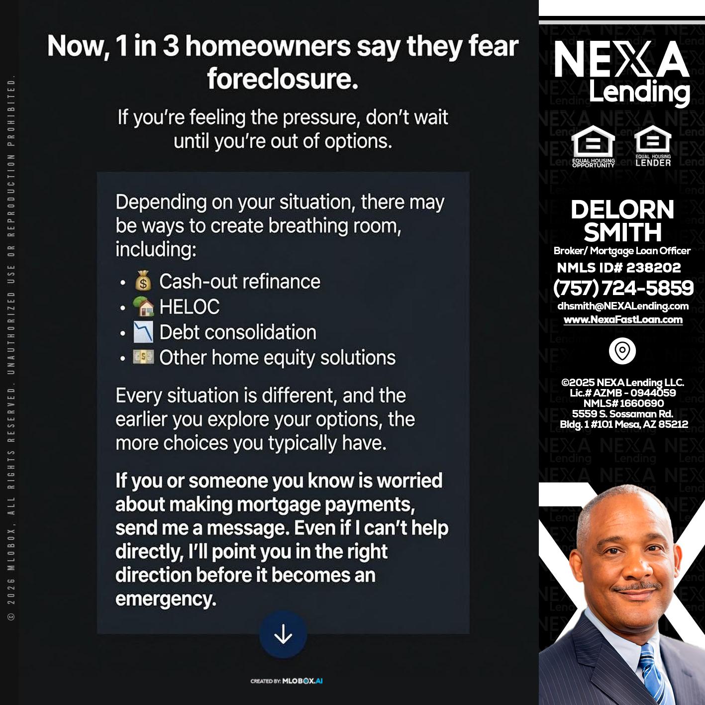 NOW - Delorn Smith -Broker/ Mortgage Loan Officer
